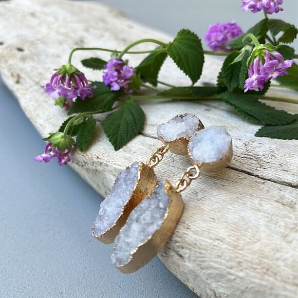 DRUZY COSTUME DROP EARRINGS   NWT - Picture 4 of 6